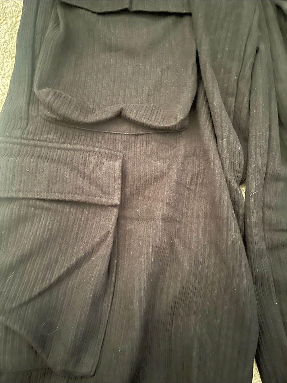 HALARA Women’s Black Wide-Leg Cargo Pants, Size XL - Picture 2 of 7